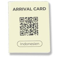 Arrival Card Indonesien