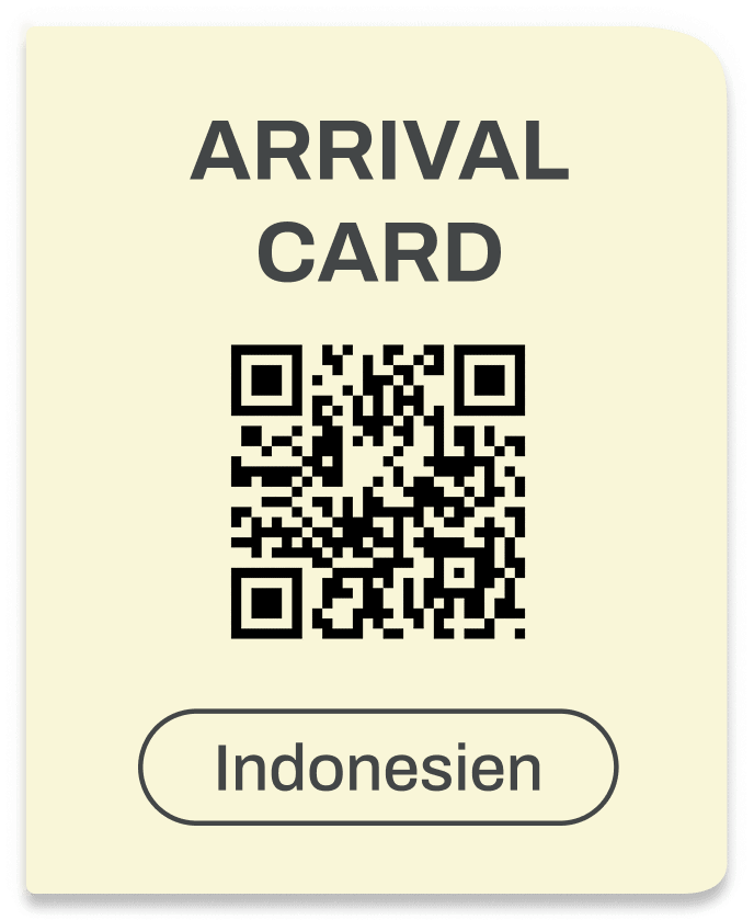 arrival card indonesien