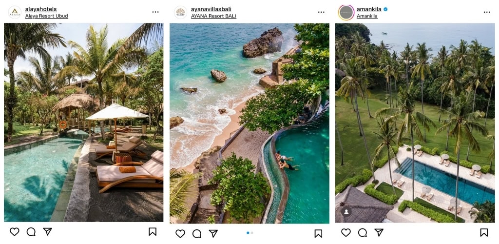 Resorts auf Bali auf Instagram