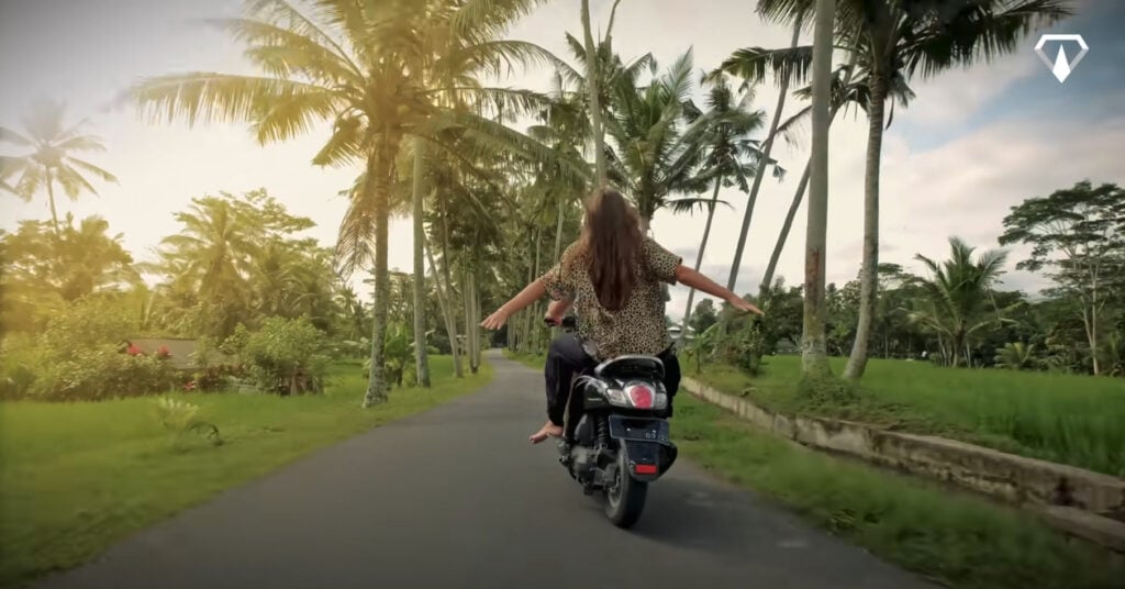 bali roller fahren natur