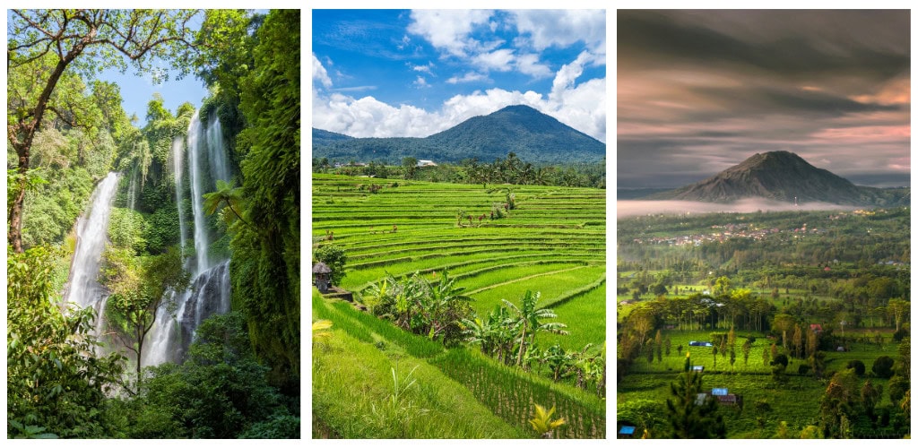 Schöne Sehenswürdigkeiten auf Bali