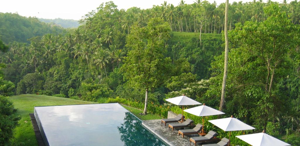 Schöne Dschungel Hotels auf Bali