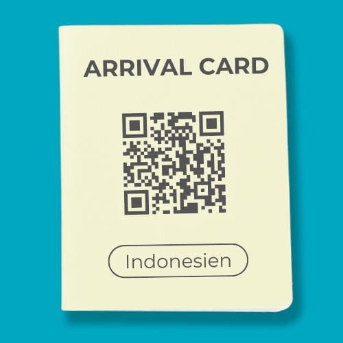 Einreise Indonesien 2 Arrival Card für die Einreise nach Bali