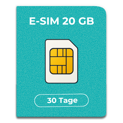 eSIM Indonesien (inkl. Bali) 20 GB / 30 Tage 1 eSIM Indonesien (inkl. Bali) 20 GB / 30 Tage