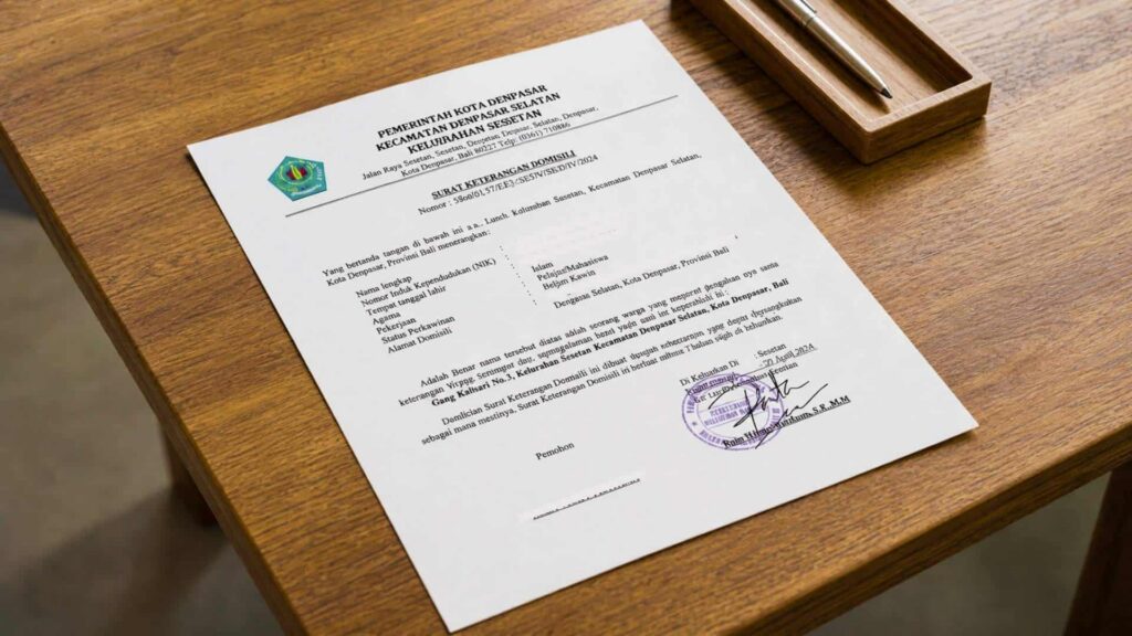Domicile Letter für Indonesien beantragen